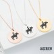 Human Horse Riding Necklace