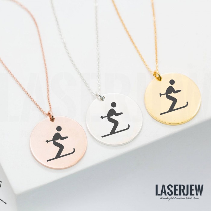 Skiing Human Necklace
