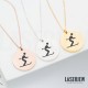 Skiing Human Necklace