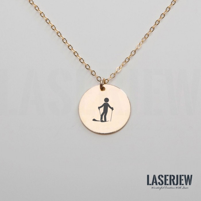Skiing Human Necklace