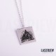 Illustration Desolate House Necklace