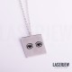 Illustration Eyes Necklace