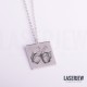 Illustration Clashing Glasses Necklace