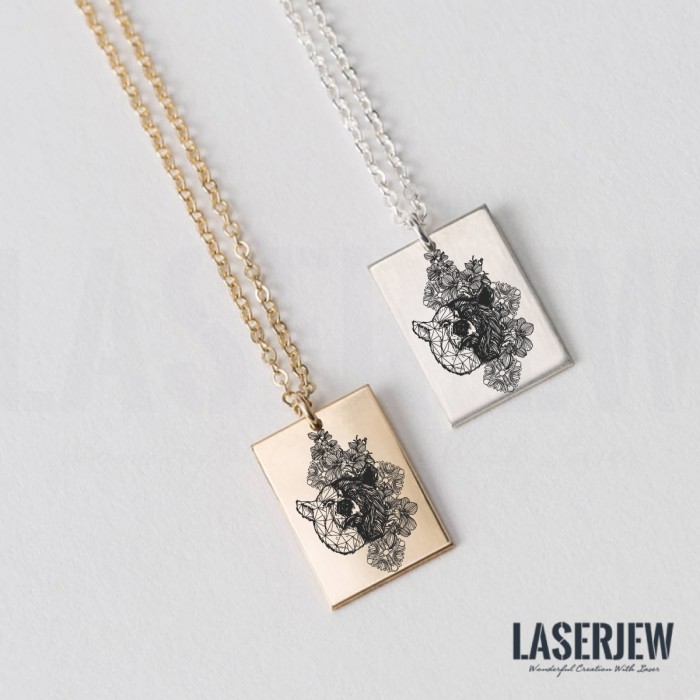 Illustration Bear Necklace