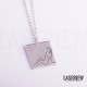 Illustration Nude Woman Necklace