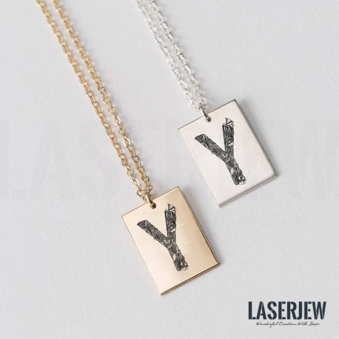 Illustration Y Letter Necklace