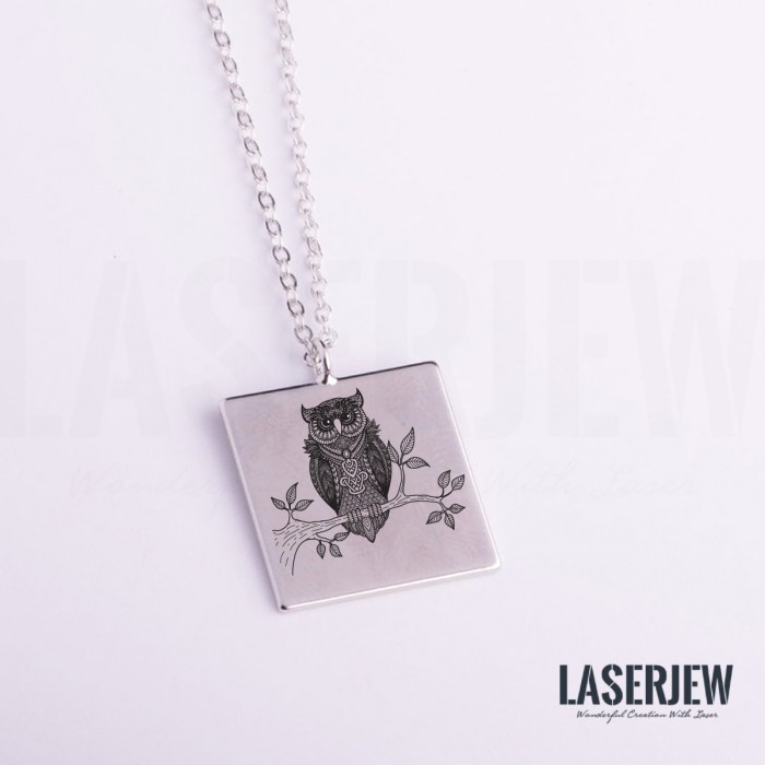 Illustration Owl Necklace