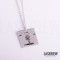 Illustration Woman Swinging on a Swing Necklace
