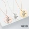 Illustration Guitarist Giraffe Necklace