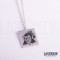 Illustration Female Skull Necklace