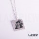 Illustration Female Skull Necklace
